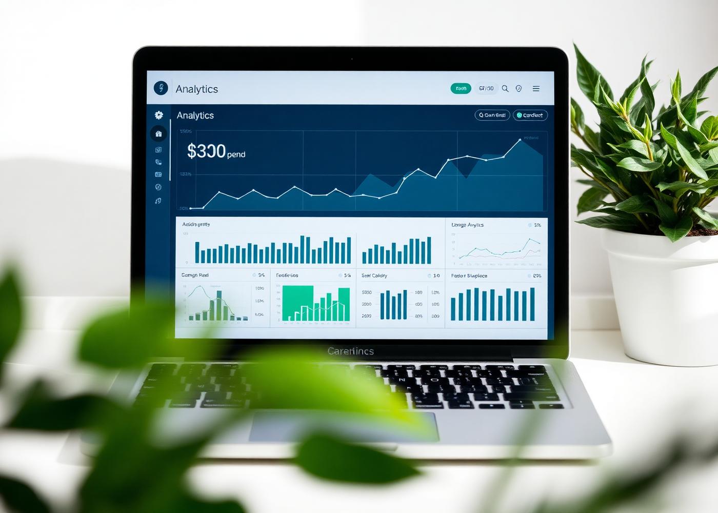 Analytics dashboard showing business growth